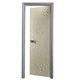 walk-in wardrobe door / interior / aluminium / stainless steel