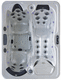 built-in hot tub / above-ground / rectangular / 3-seater