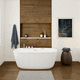 oval bathtub / free-standing / for homes / contemporary