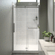 sliding shower screen / rectangular / tempered glass