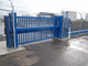 sliding gate / high strength steel / with bars / panel