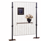 thermo-lacquered steel display grid / commercial