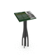 signage lectern / outdoor / thermo-lacquered steel / COR-TEN® steel