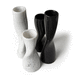 contemporary vase / marble / by Setsu & Shinobu Ito / black
