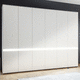 contemporary wardrobe / natural oak / lacquered wood / with swing doors