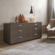 contemporary chest of drawers / oak / walnut / marble