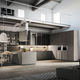 contemporary kitchen / oak / U-shaped / handleless