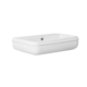 wall-mounted washbasin / ceramic / high-gloss / rectangular