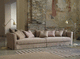 contemporary sofa / cotton / brown / 2-person
