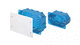 electrical installation junction box / for partition wall / built-in