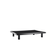 contemporary side table / lacquered MDF / lacquered MDF base / rectangular