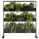 plastic planter / extruded aluminum / lacquered steel / rectangular