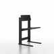 contemporary chair / ash / powder-coated steel base / FSC certified