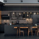 contemporary kitchen / laminate / melamine / island