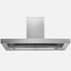 wall-mounted range hood / ducted / with built-in lighting / gray