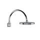 wall-mounted shower head / round