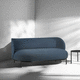 contemporary sofa / fabric / with armrests / red
