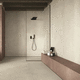 porcelain stoneware tile / concrete / matte / interior