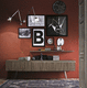sideboard with long legs / contemporary / oak / polymer