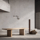 porcelain stoneware tile / high-gloss / textured / 3D