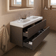 wall-hung washbasin / ceramic / high-gloss / with antibacterial coating