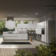 contemporary kitchen / oak / lacquered wood / handleless