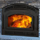 wood-burning fireplace / built-in / Single-sided / closed hearth