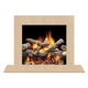 contemporary fireplace surround / stone