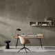 free-standing desk / contemporary / oak / in wood fiber