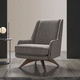 contemporary armchair / fabric / solid wood / with removable cover