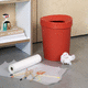 polypropylene waste paper basket / plastic