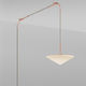 pendant lamp / polished brass / polished copper / glass