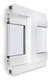 sliding window / PVC / double-glazed