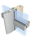 stick system curtain wall / aluminum and glass