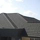 pitched roofing / metal / roof tile look / flame-retardant