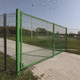 swing gate / galvanised steel / with bars / welded mesh