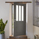 entry door / steel / swing / contemporary