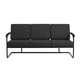 contemporary sofa / living room / fabric / leather
