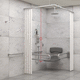 stainless steel shower / commercial / handicapped