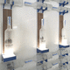 aluminum bottle holder / wall-mounted / commercial / LED