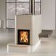 wood heating stove / contemporary / earthenware