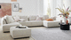 modular sofa / contemporary / living room / fabric
