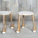 contemporary stool / wooden / stackable