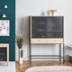 contemporary china cabinet / oak / MDF / wood veneer