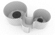 polypropylene room divider / commercial / indoor / free-standing