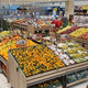 shop shelving / for fruits and vegetables / standard / metal