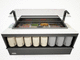 countertop refrigerated display case / for shop / with light