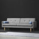 contemporary sofa / fabric / leather / with removable cushion