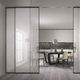 interior door / glass / sliding / glazed