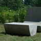 minimalist design table / fiber cement / fiber-reinforced concrete base / rectangular